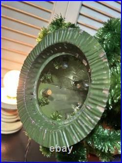 Vintage 1950's GloLite Feather Tabletop Lighted Christmas Tree Candles 18 READ