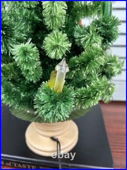 Vintage 1950's GloLite Feather Tabletop Lighted Christmas Tree Candles 18 READ