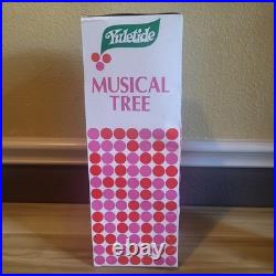 Vintage 1950's Musical Rotating Bottle Brush Christmas Tree In Box 15 Japan Vintage 1950's Musical Rotating Bottle Brush Christmas Tree In Box 15 Japan