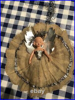 Vintage 1950s Christmas Tree Fairy Angel