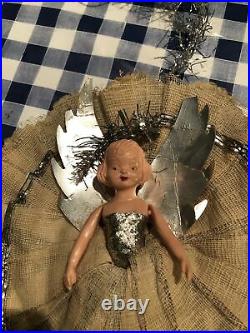 Vintage 1950s Christmas Tree Fairy Angel