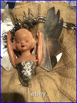 Vintage 1950s Christmas Tree Fairy Angel