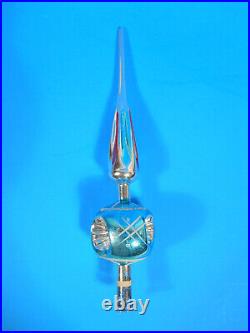 Vintage 1950s Shiny Brite 11 Glass Tree Topper withOriginal Box