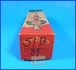 Vintage 1950s Shiny Brite 11 Glass Tree Topper withOriginal Box