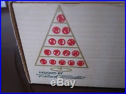 Vintage 1950s Shiny Brite Christmas Tree Centerpiece With Suitcase Style Box