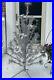 Vintage 1960's 4' Feet Tall Pom Pom Aluminum Christmas Tree 33 Branch Stand
