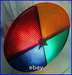 Vintage 1960's Penetray Motorized Lighted Color Wheel for Holiday Christmas Tree