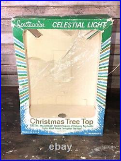 Vintage 1960s MCM Bradford Celestial Christmas Tree Topper WithBox Tested USA EUC