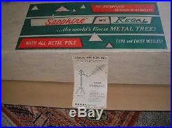 Vintage 1960s Regal Electronics ALUMINUM CHRISTMAS TREE 6.5 ft. Withoriginal Box