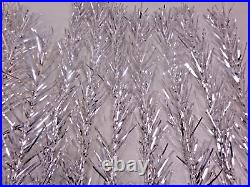 Vintage 1960s Silver Glow Arandell 6.5H 49 prowith49 Aluminum Christmas Tree