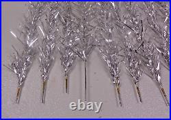 Vintage 1960s Silver Glow Arandell 6.5H 49 prowith49 Aluminum Christmas Tree