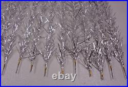 Vintage 1960s Silver Glow Arandell 6.5H 49 prowith49 Aluminum Christmas Tree