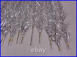 Vintage 1960s Silver Glow Arandell 6.5H 49 prowith49 Aluminum Christmas Tree