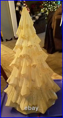 Vintage 1964 Econolite Twinkle Twee Glitter Celluloid Lighted Christmas Tree 18