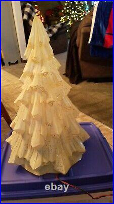 Vintage 1964 Econolite Twinkle Twee Glitter Celluloid Lighted Christmas Tree 18