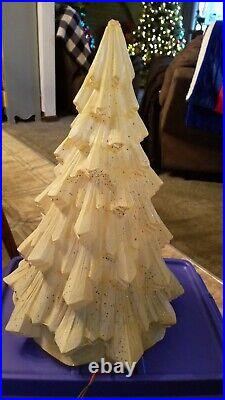 Vintage 1964 Econolite Twinkle Twee Glitter Celluloid Lighted Christmas Tree 18