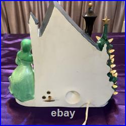 Vintage 1965 Atlantic Mold Lighted Christmas Tree Carolers Music Box Ceramic Vintage 1965 Atlantic Mold Lighted Christmas Tree Carolers Music Box Ceramic