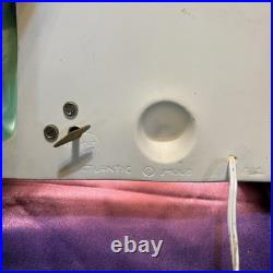 Vintage 1965 Atlantic Mold Lighted Christmas Tree Carolers Music Box Ceramic