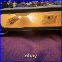 Vintage 1965 Atlantic Mold Lighted Christmas Tree Carolers Music Box Ceramic