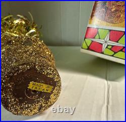 Vintage 1968 Dandee Fairyland Christmas Tree Tinsel with Angels Snowman NIB