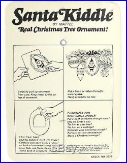 Vintage 1968 Mattel Liddle Kiddles Santa Claus Christmas Tree Ornament Mint MOC