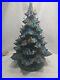 Vintage 1970's Atlantic Mold 16 Lighted Ceramic Christmas Tree With Base