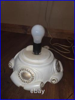 Vintage 1970's Atlantic Mold Ceramic Lighted Christmas Tree withBase 18