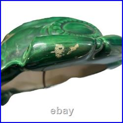 Vintage 1970's Atlantic Mold Ceramic Lighted Christmas Tree withBase working