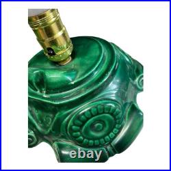 Vintage 1970's Atlantic Mold Ceramic Lighted Christmas Tree withBase working