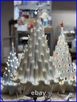 Vintage 1970's Atlantic Mold Very Large 21 Ceramic Christmas Tree