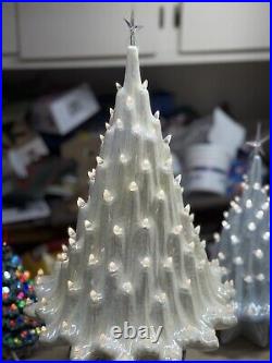 Vintage 1970's Atlantic Mold Very Large 21 Ceramic Christmas Tree