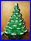 Vintage 1970's Ceramic Christmas Tree Flocked Atlantic Mold 19 1/2 3 Piece