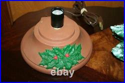 Vintage 1970's Ceramic Christmas Tree Norvell Mold 18 2 Piece With Music Box