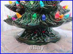 Vintage 1970's Mold Lighted CERAMIC CHRISTMAS TREE Just Like Grandma