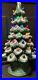 Vintage 1970s/80s Flocked Ceramic Xmas Tree Light Beautiful 17 Inch SEE PICS