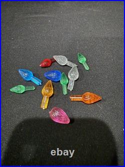 Vintage 1970s Cramer Mold Christmas Tree Ceramic Multi-Color Lights 14 Tall