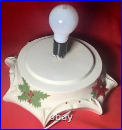Vintage 1972 Byron Molds 21 Ceramic Christmas Tree Lighted w Peg Lights & Base