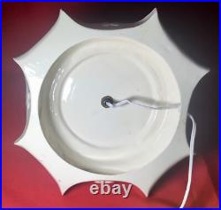 Vintage 1972 Byron Molds 21 Ceramic Christmas Tree Lighted w Peg Lights & Base