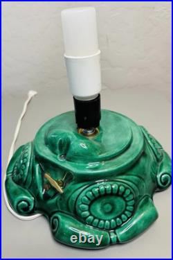 Vintage 1974 ATLANTIC MOLD 17 Ceramic Christmas Tree & Base Signed NICE