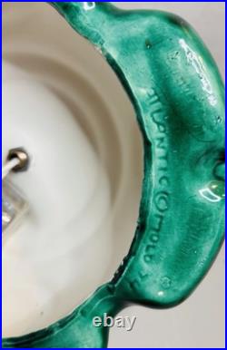 Vintage 1974 ATLANTIC MOLD 17 Ceramic Christmas Tree & Base Signed NICE