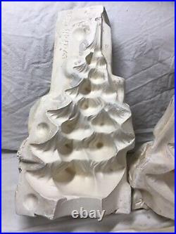 Vintage 1974 Atlantic CHRISTMAS TREE Ceramic Slip Casting Mold Set A64/a/b