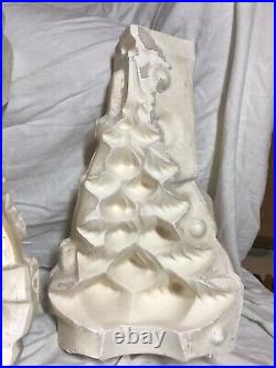 Vintage 1974 Atlantic CHRISTMAS TREE Ceramic Slip Casting Mold Set A64/a/b