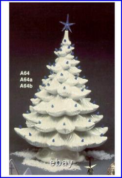Vintage 1974 Atlantic CHRISTMAS TREE Ceramic Slip Casting Mold Set A64/a/b