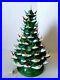 Vintage 1975 Arnels Ceramic Snow Flocked 19 Christmas Tree Repaired Tip As Is