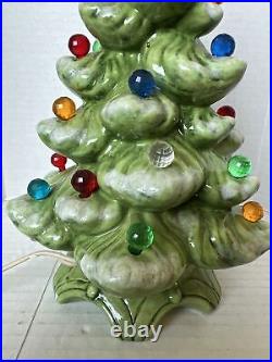 Vintage 1975 Electric Christmas Tree Light Up 14 Atlantic Ceramic Works