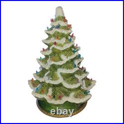 Vintage 1978 Alberta's Mold 16 1/2 Lighted Ceramic Green Christmas Tree