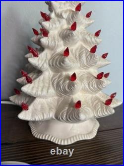 Vintage 1979 Scioto Ceramics 12 Lighted Ceramic Christmas Tree & Base RARE Vintage 1979 Scioto Ceramics 12 Lighted Ceramic Christmas Tree & Base RARE