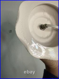 Vintage 1979 Scioto Ceramics 12 Lighted Ceramic Christmas Tree & Base RARE