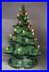 Vintage 1980s Atlantic Mold Ceramic Christmas Tree 16 Inch Lighted