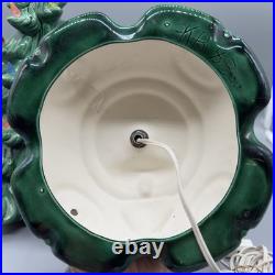 Vintage 1980s Atlantic Mold Ceramic Christmas Tree 16 Inch Lighted